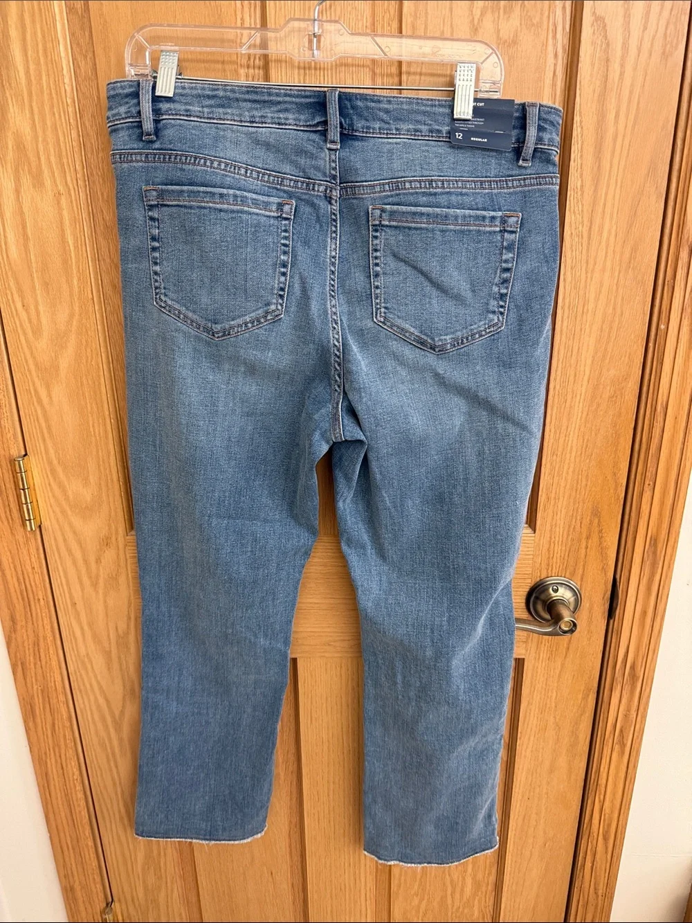 J. Jill Mid Blue Cropped Straight-Leg Jeans